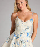 Sweet Like That Floral Corset Mini Dress