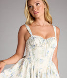 Through The Meadow Floral Corset Dress