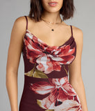 Style your seasonal looks with the Bloom Mood Floral Open Back Midi Dress, a trend-right, fall dress designed for any plan on your calendar with new and unqiue details.