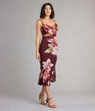 Style your seasonal looks with the Bloom Mood Floral Open Back Midi Dress, a trend-right, fall dress designed for any plan on your calendar with new and unqiue details.