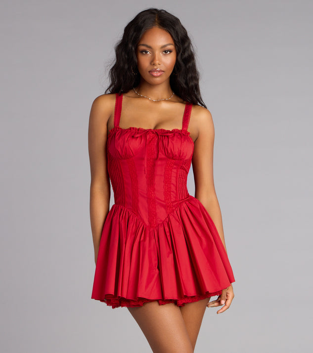 white christmas dresses Satin Tulle Tutu Sleeveless Mini Corset Dress Sugar Thrillz main image 1
