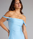 Classics Lover Off-The-Shoulder Satin A-Line Mini Dress