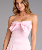 Pretty in Bow Strapless A-Line Mini Dress