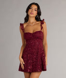Stroll The Garden Butterfly Lace A-Line Mini Dress