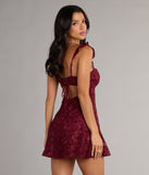 Stroll The Garden Butterfly Lace A-Line Mini Dress