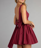 Sugar And Spice Sleeveless Tie-Back Skater Dress
