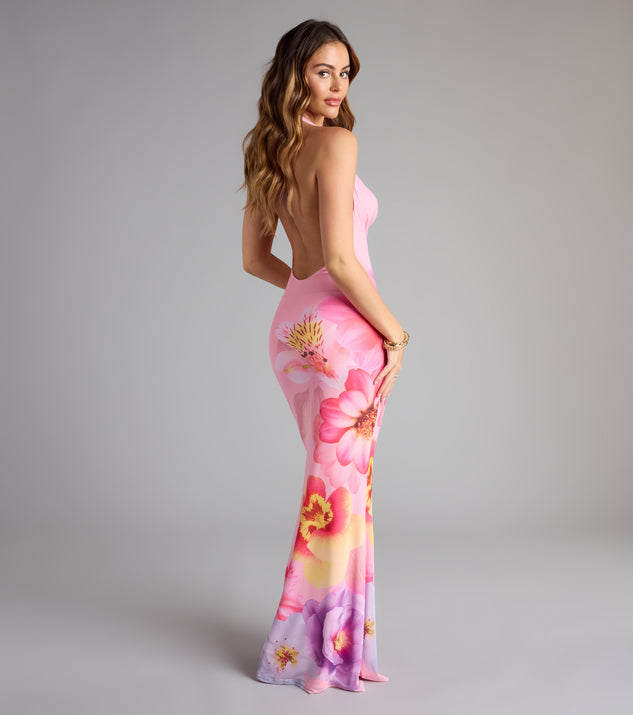 Slip Into Something Floral Mesh Maxi Dress | Windsor
