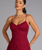 Romantic Notion Glitter Lace-Up Mini Dress