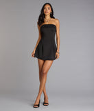 Stylish Charm Strapless Skater Dress
