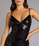 Starlight Mood Sequin Skater Dress