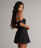 Effortless Charm Off-The-Shoulder Mini Dress