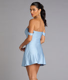 Effortless Charm Off-The-Shoulder Mini Dress