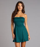 Shimmer And Spin Glitter Mini Dress