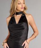 Wrapped Up And Ready Satin Mini Dress