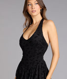 Can’t Look Away Halter Mini Dress