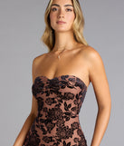 Bloom With Desire Strapless Midi Dress