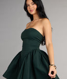 All Eyes On You Lace-Up Skater Dress