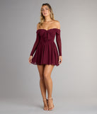 Daydream Darling Chiffon Skater Mini Dress