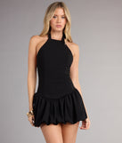Best Flirt Forward Drop Waist Mini Dress