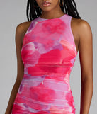 Style your seasonal looks with the Made To Amaze Abstract Slit Midi Dress, a trend-right, pink fall dress designed for any plan on your calendar with new and unqiue details.