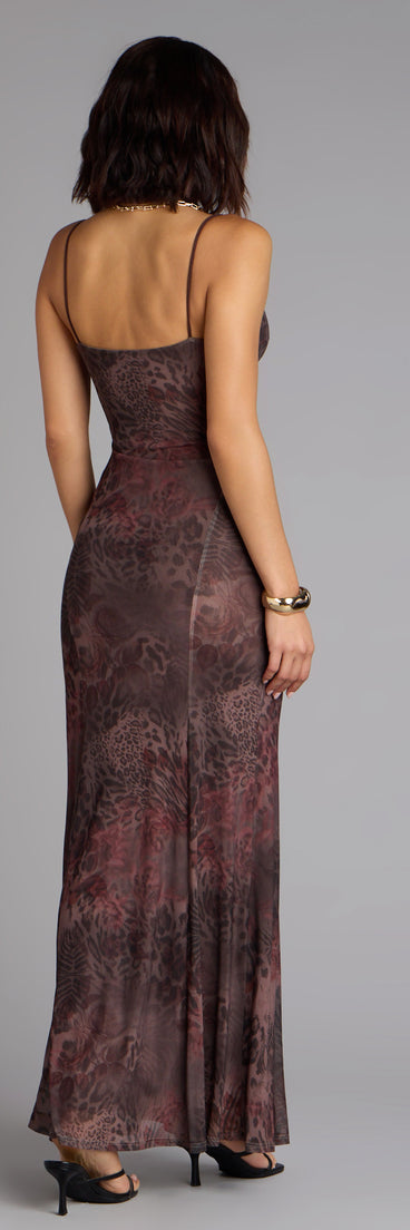 This piece brings trend-right energy to the Into the Wild Leopard Maxi Dress, perfect for fall outfits that stand out.