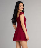 Sweet Yet Sultry Chiffon Mini Dress