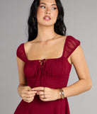 Sweet Yet Sultry Chiffon Mini Dress