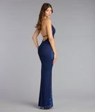 Romantic Drama Floral Rhinestone Maxi Dress