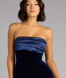 Give A Toast Velvet Bow Skater Dress