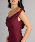 Just a Glance Draped Back Mini Dress
