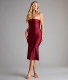 Feel ready for every dance floor moment or feed-worthy reel in the Keep Knit It Sleek Midi Dress, a homecoming dress designed to own your moment.