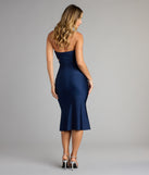Cut to It Strapless Midi Dress
