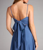 Wrapped In A Bow Tie-Back Skater Dress
