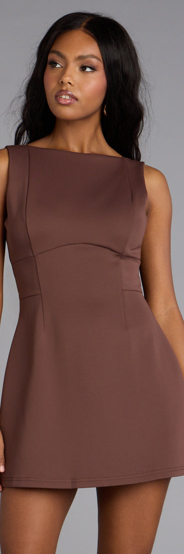 The Back to Chic A-Line Mini Dress is your new go-to Windsor dress—effortless, versatile, and made to update your fall style in seconds.