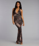 Jungle Luxe Backless Maxi Dress