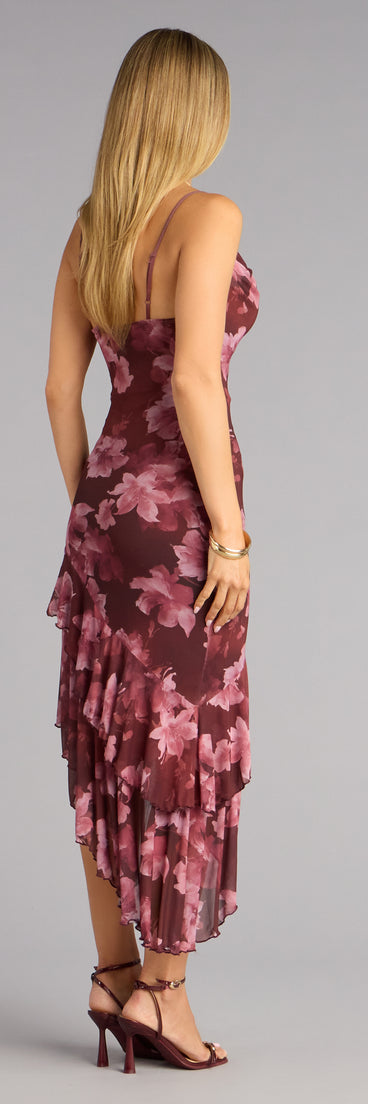 Quietly Captivating Floral Midi Dress