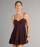 Style your seasonal looks with the Perfectly Pretty Tie Back Chiffon Babydoll Dress, a trend-right, fall dress designed for any plan on your calendar with new and unqiue details.