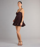 Style your seasonal looks with the Perfectly Pretty Tie Back Chiffon Babydoll Dress, a trend-right, fall dress designed for any plan on your calendar with new and unqiue details.