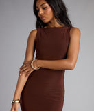 Low-Key Luxe Open Back Midi Dress