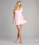 Laced in Whimsy Babydoll Mini Dress