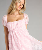 Laced in Whimsy Babydoll Mini Dress