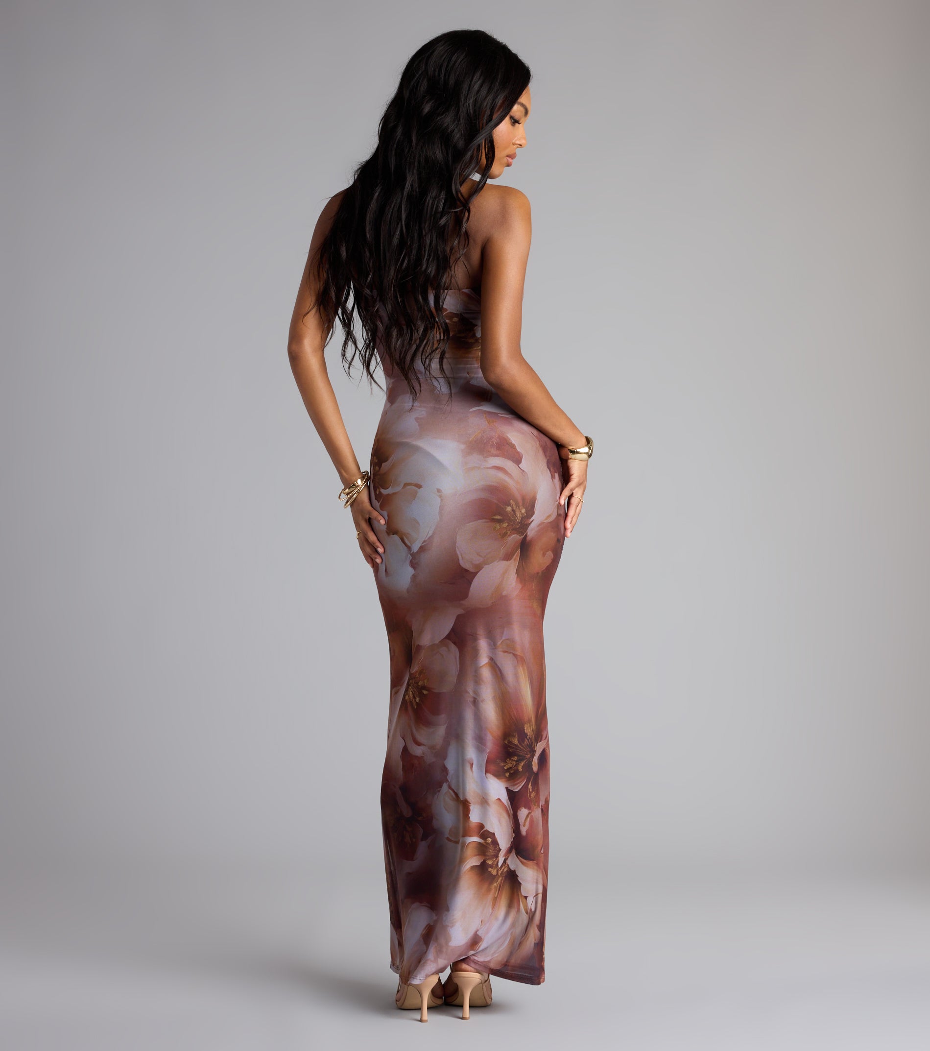 Garden Tease Floral Tube Maxi Dress | Windsor