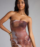 Garden Tease Floral Tube Maxi Dress