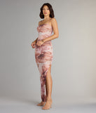 Garden Party Glow Floral Mesh Maxi Dress