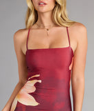 Slip Into Bloom Lace-Up Floral Maxi Dress