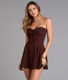 Daydream Darling Satin A-Line Mini Dress