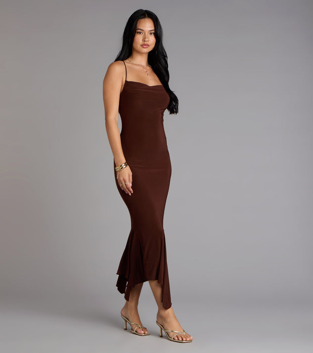 Stunning Silhouette Bodycon Midi Dress