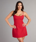Feel ready for every dance floor moment or feed-worthy reel in the Effortlessly Sweet A-Line Mini Dress, a homecoming dress designed to own your moment.