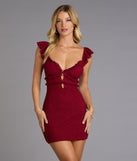 Sweet And Sultry Lace Mini Dress