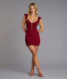 Sweet And Sultry Lace Mini Dress